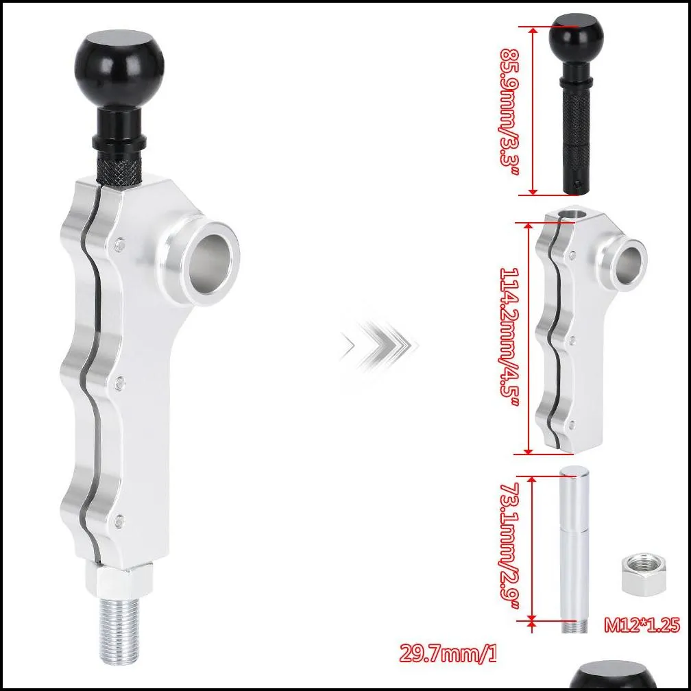 pqy - double adjustable short throw shifter customizable three bolts for 2008-2014 subaru wrx legacy outback legacy forester pqy-pdg01