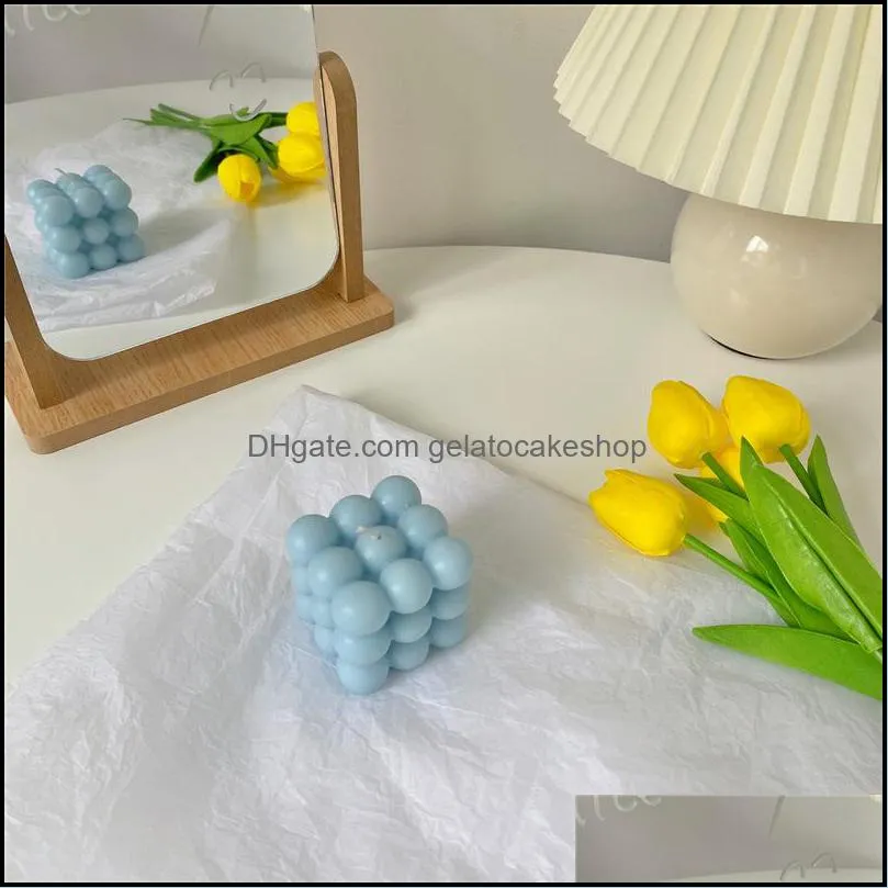 bubble candle cube soy wax cute scented candles aromatherapy small relaxing birthday gift home decor rrd11938