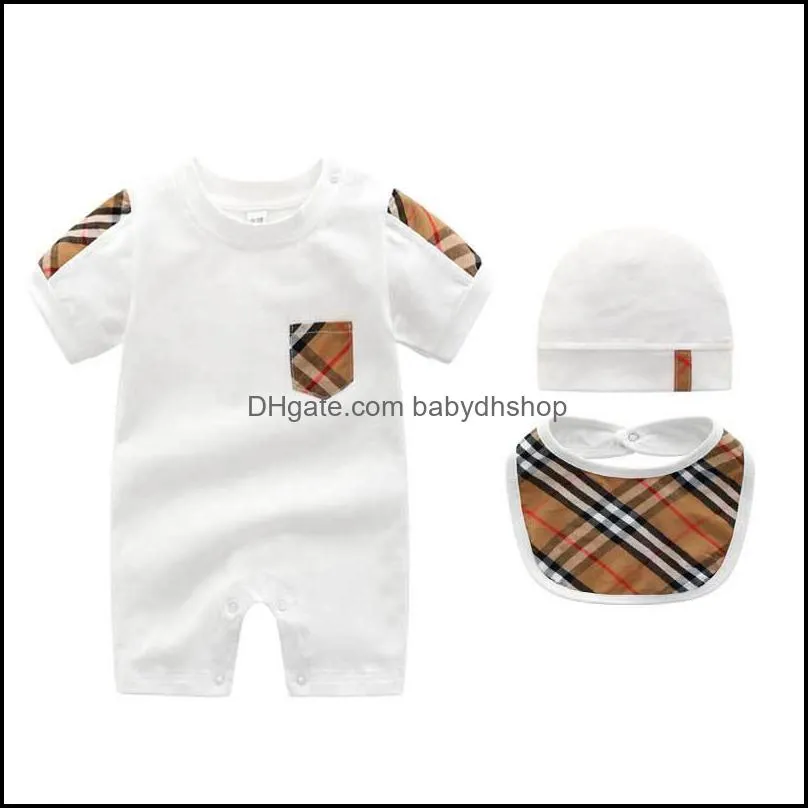 2022 kids romper summer boys and girls fashion newborn baby climbing clothes brands baby girl rompers infant