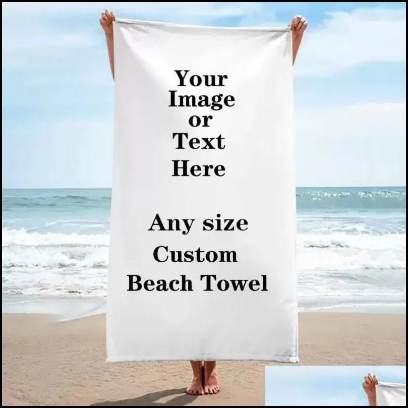 Customized Blankets Large Beach Towel Microfiber Bath Towel Absordent Yoga Mat Outdoor Superfine Fiber Blanket Travel Terry Towell 70x130/150cm