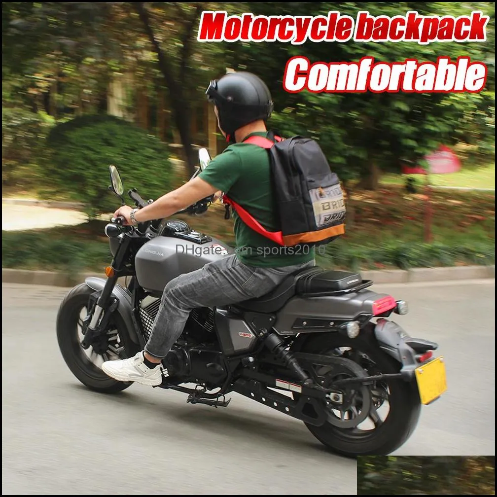 jdm style bride fabric racing backpack car canvas backpack motorcycle backpack travel luggage with keychain school bag rsbag040