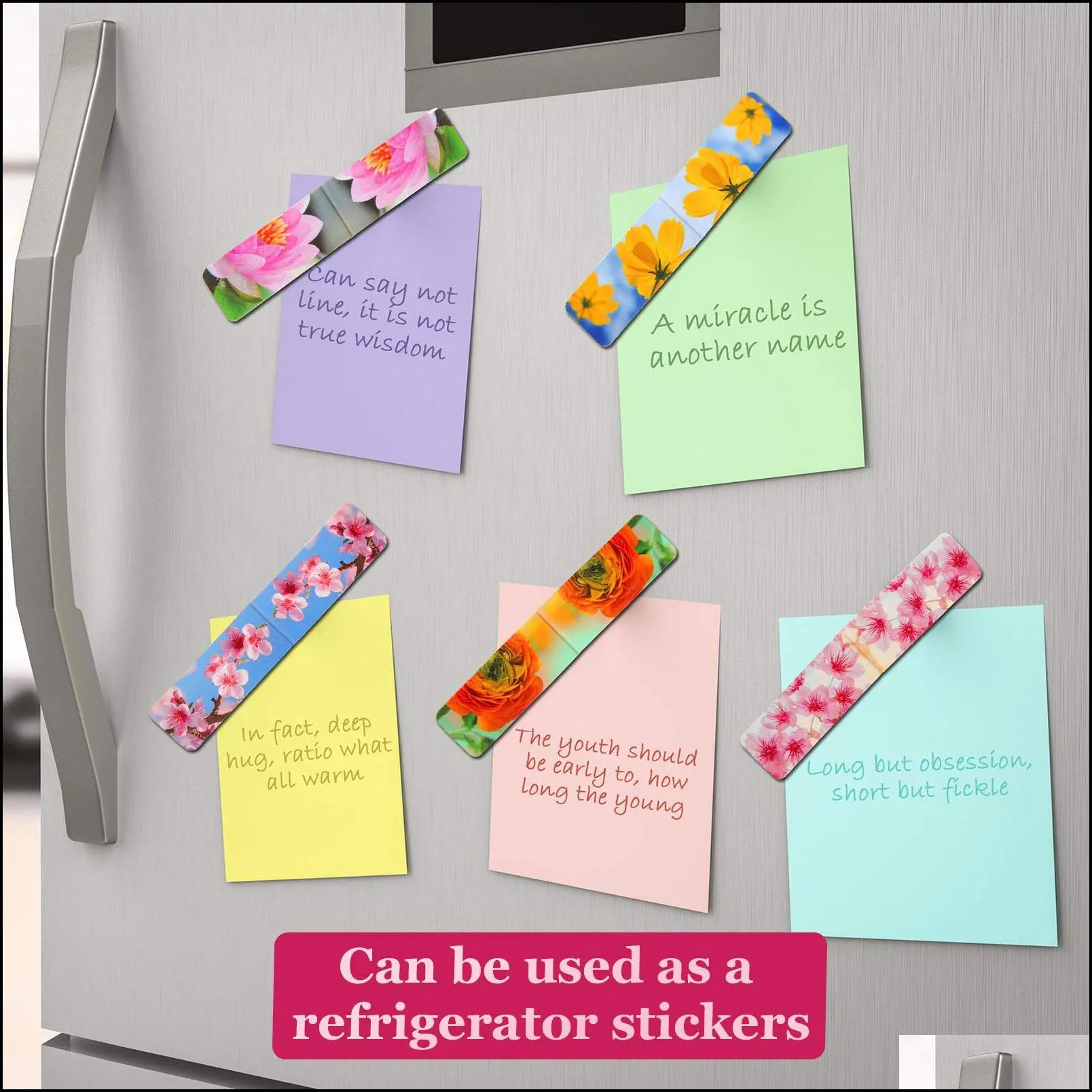bookmark the flower magnetic bookmarks clips floral page markers assorted for school home office readers students magnet theme brhome