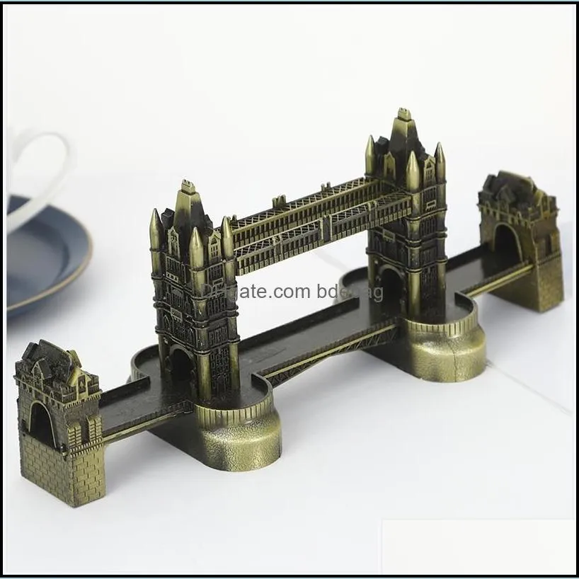 New Crafts British London Tower Bridge model Thames Bridge European-style ornaments creative home fashion photography props decoration