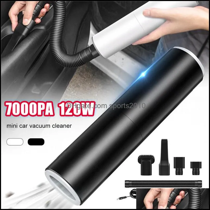 Mini 7000PA 120W Suction Portable Vacuum Cleaner For Car Low Noise Handheld Car Vacuum For Car Home Computer Cleaning