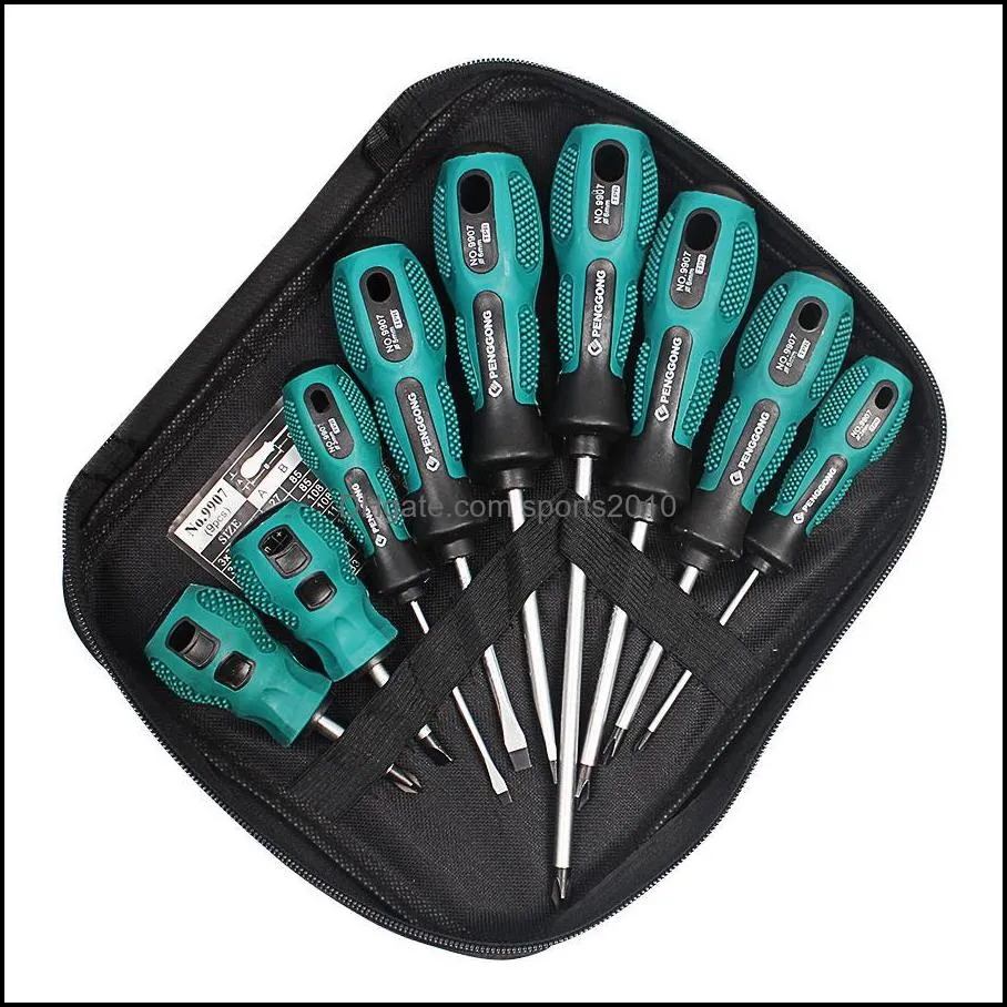 HILDA 9 in 1 Screwdriver Set Multi-Bit Tools Repair Torx Screw Driver Screwdrivers Kit Home Useful Multi Tool hand tools