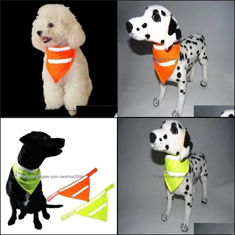 Arts and Crafts Pet Dog Scarf Collar Bib Bow Tie Puppy Acessory Fluorescent Bibs Neckband Neckerchief Pet Triangular Bandage
