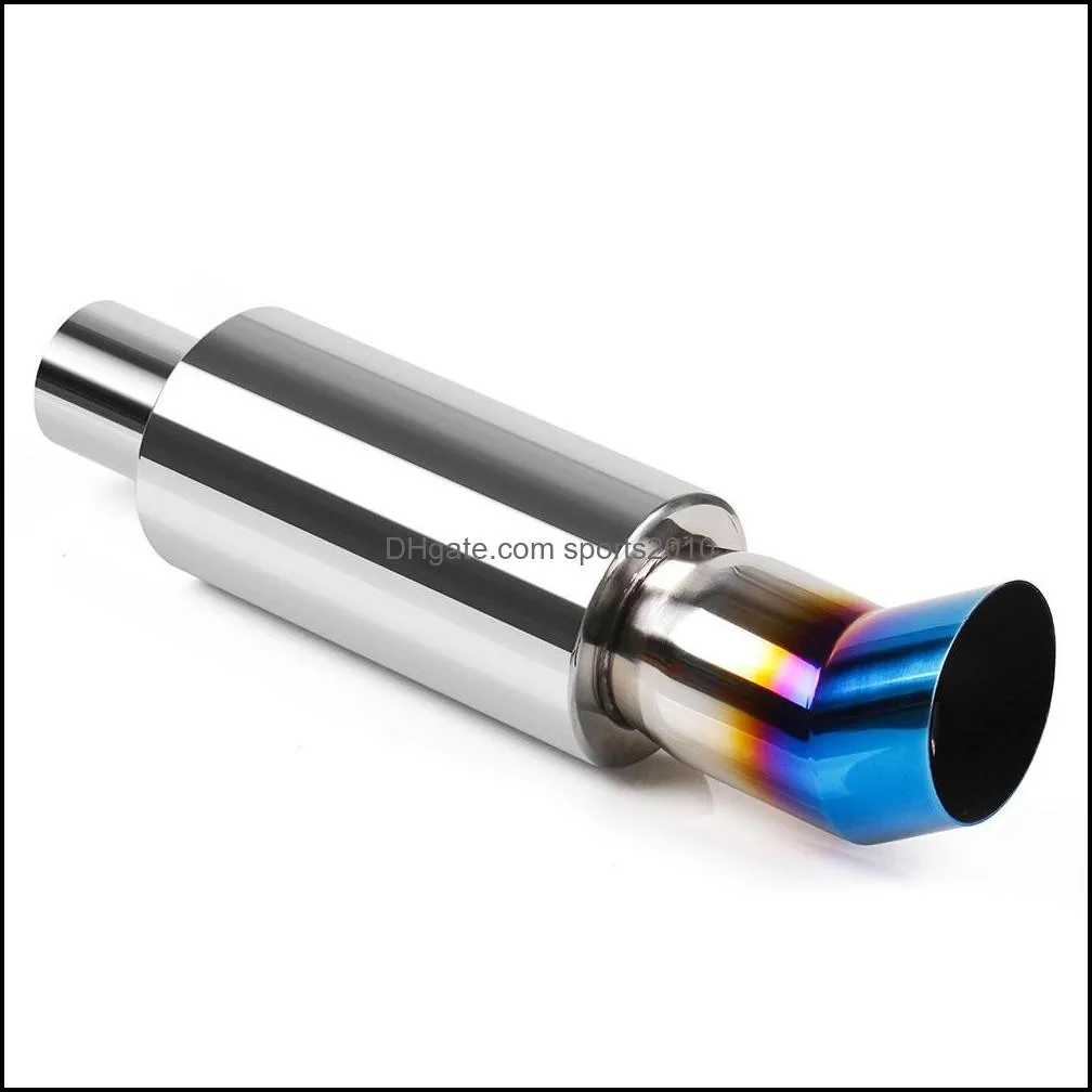 Universal High Quality Stainless Steel Exhaust Pipe Mufflers Tail Exhaust Systems Racing Mufflers Bending RS-CR1004
