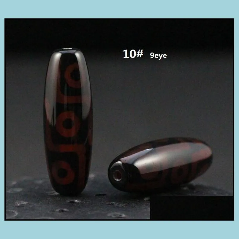 9 eyes dzi natural agate stones beaded antique old loose beads for diy necklace pendants making accessories