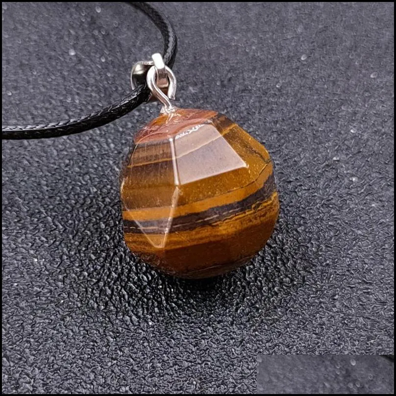 pendant necklaces 12pcs/lot natural red jasper agates crystal stone polished aventurine cutting healing necklace for women and