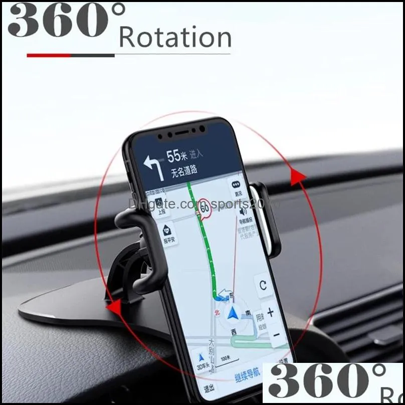 Universal Dashboard Car Phone Holder Easy Clip Mount Stand GPS Display Bracket Holder Support For iPhone 8 X Samsung XiaoMi