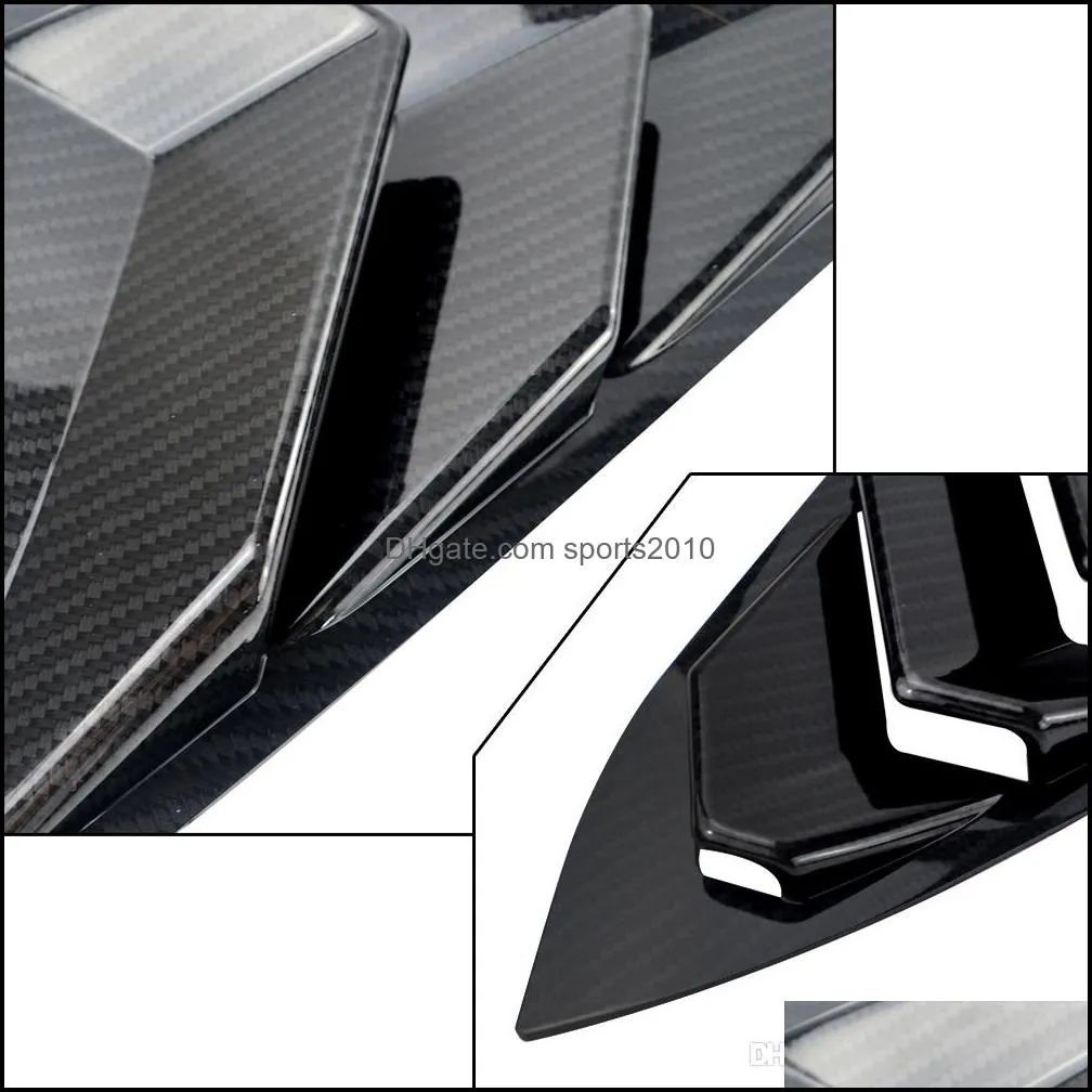 PQY - Rear Window Quarter Side Vent Window Louvers Scoop Cover For Honda Civic 10th 2016 2017 Car-styling Parts PQY-WLS03/04