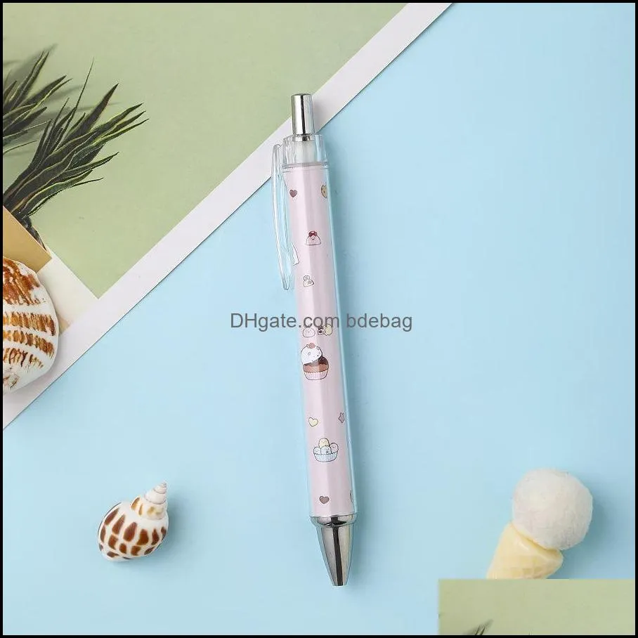 Cute animal gel pen Kawaii Mechanical ball pen 0.7mm Black ink Office School student stationery kids gift