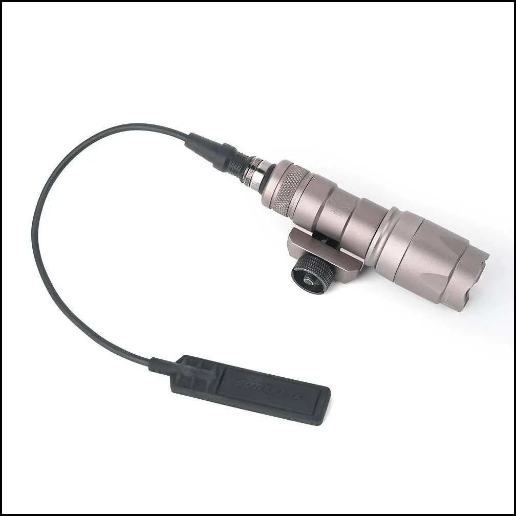 Tactical Surefir M300 M300A Mini Scout light 280Lumens LED Hunting Torch Flashlight For 20mm with Pressure Pad Switch