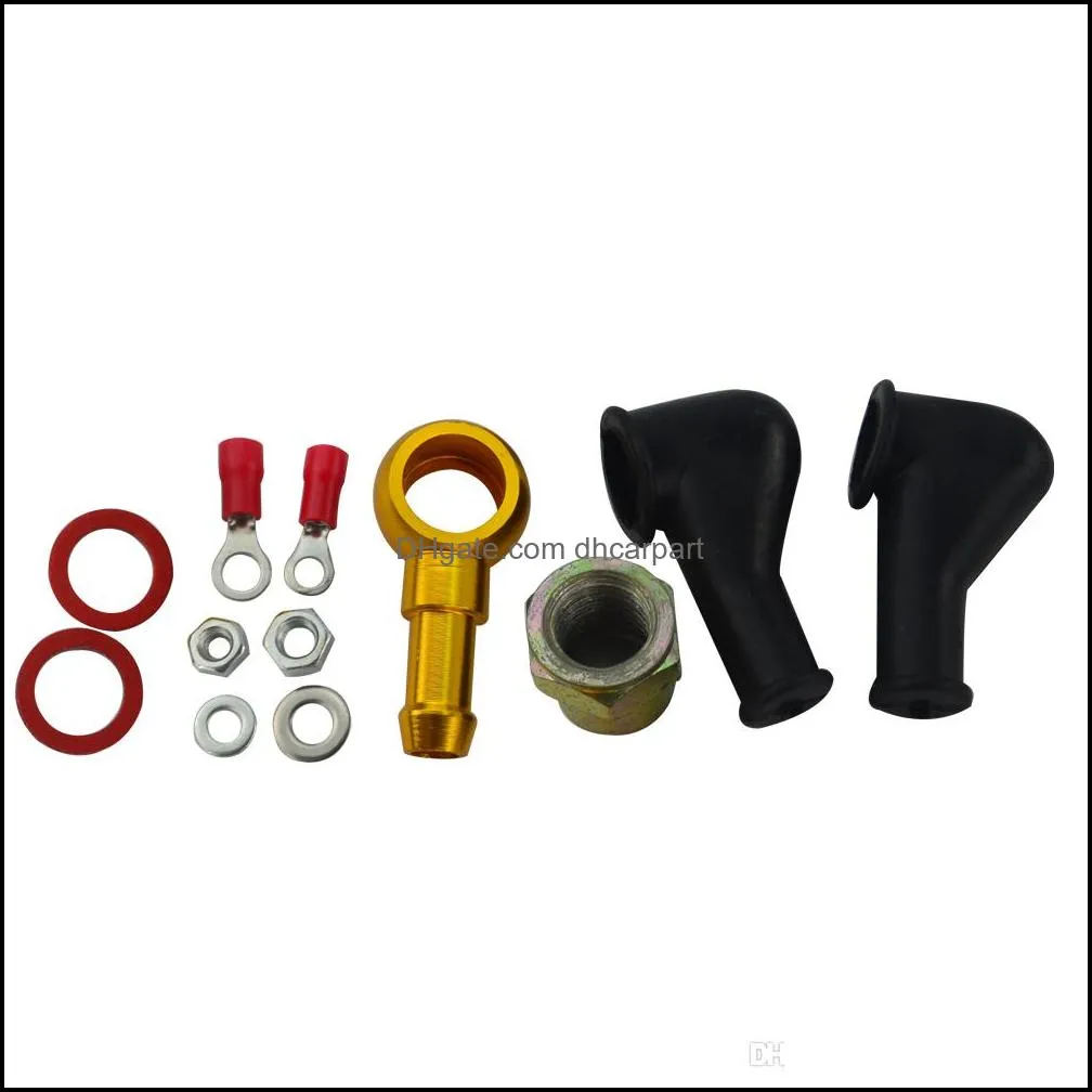 PQY RACING - 044 FUEL PUMP BANJO FITTING KIT HOSE ADAPTOR UNION 8MM OUTLET TAIL PQY-FK046