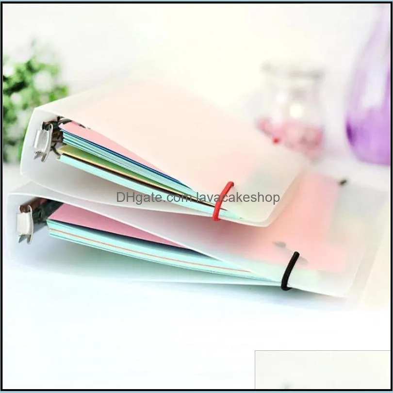 40 sheets 5 colors a6 loose leaf product solid color notebook refill spiral binder inside page planner inner filler papers school