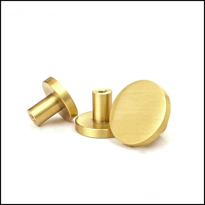 Drawer knobs solid brass handles for furniture wardrobe cabinet doors Kitchen Dresser Cabinet Pull Handle with screws