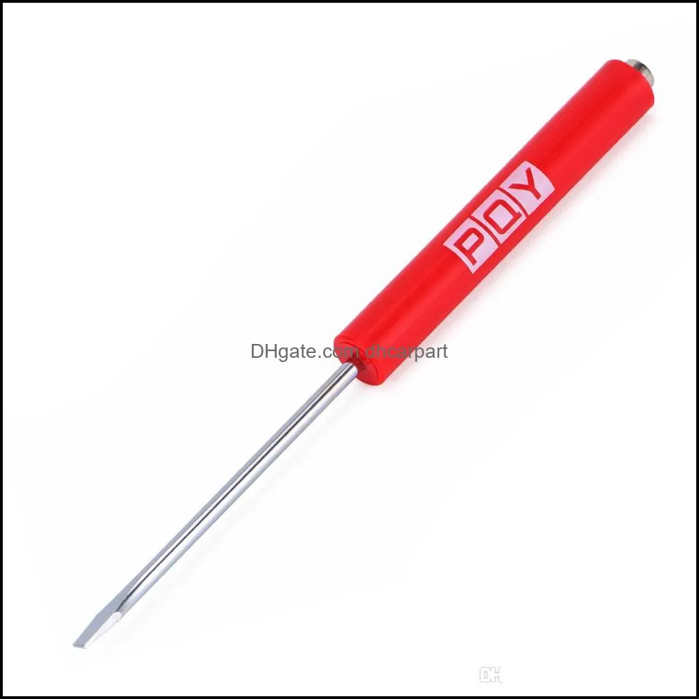 5pcs Mini Tops And Pocket Clips Pocket Screwdriver Strong Magnetic Slotted Screwdriver GJ001-QY