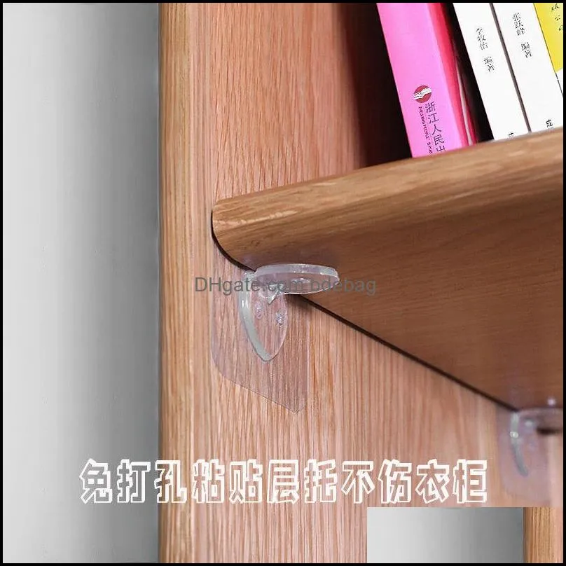 Multi-Purpose Hooks 5/10 Pairs Double-sided Adhesive Wall Hooks Waterproof Clothes Hats Towel Hook