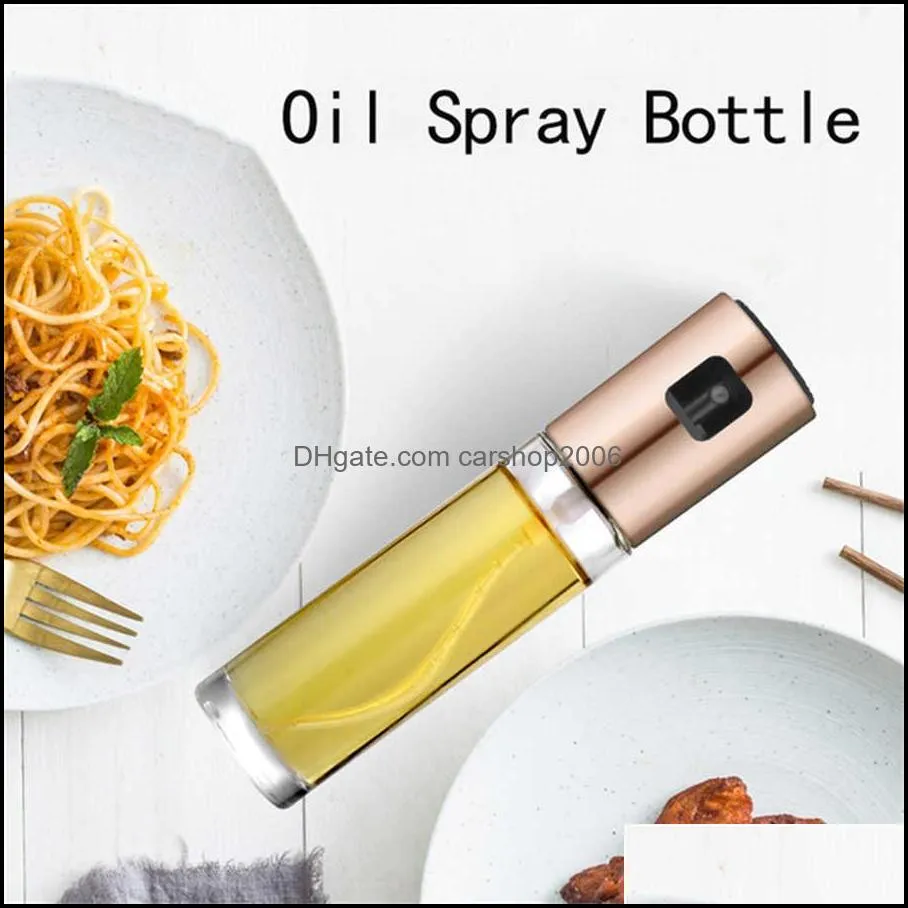 Kitchen stainless steel olive oil sprayer bottle pump oil jug leakproof grill Sprayer oil dispenser BARBECUE cookware tool