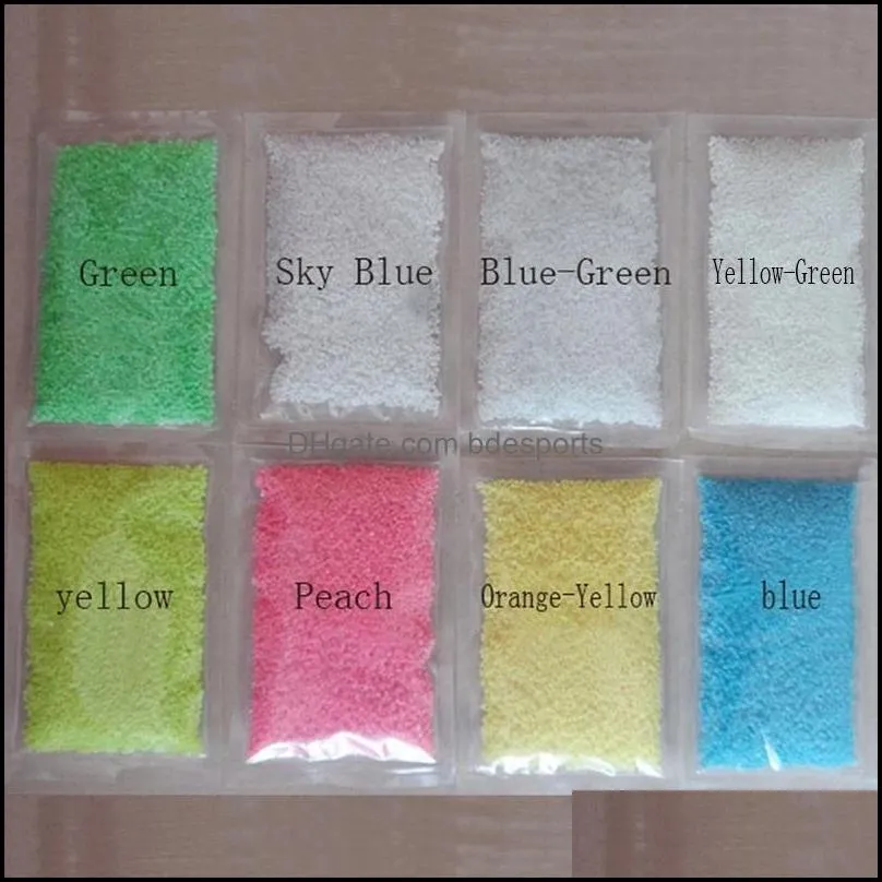 10g Party DIY Fluorescent Super luminous Particles Glow Pigment Bright Gravel Noctilucent Sand Glowing in the Dark Sand