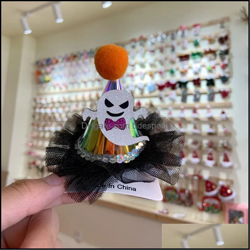 New Halloween hairpin flash with lamp cap funny dress up headwear spot wholesale