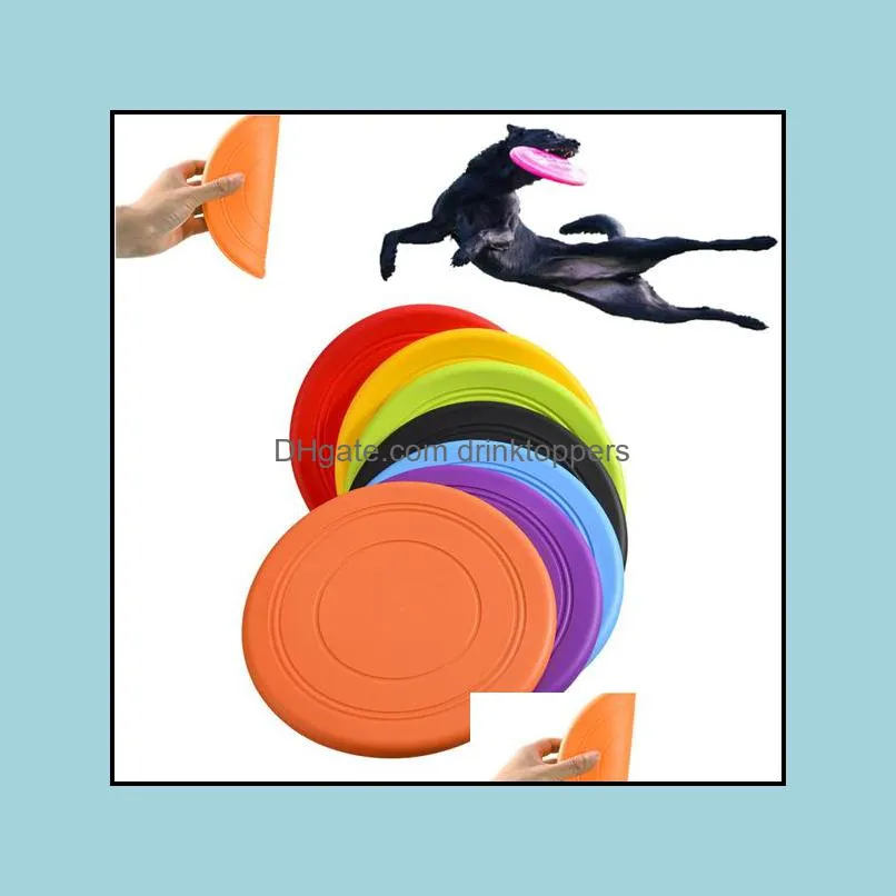 dogs toys soft flying flexible disc tooth resistant outdoor large dog puppy pets training fetch silicone toy