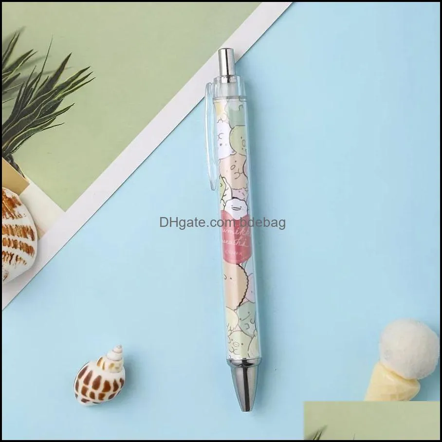 Cute animal gel pen Kawaii Mechanical ball pen 0.7mm Black ink Office School student stationery kids gift