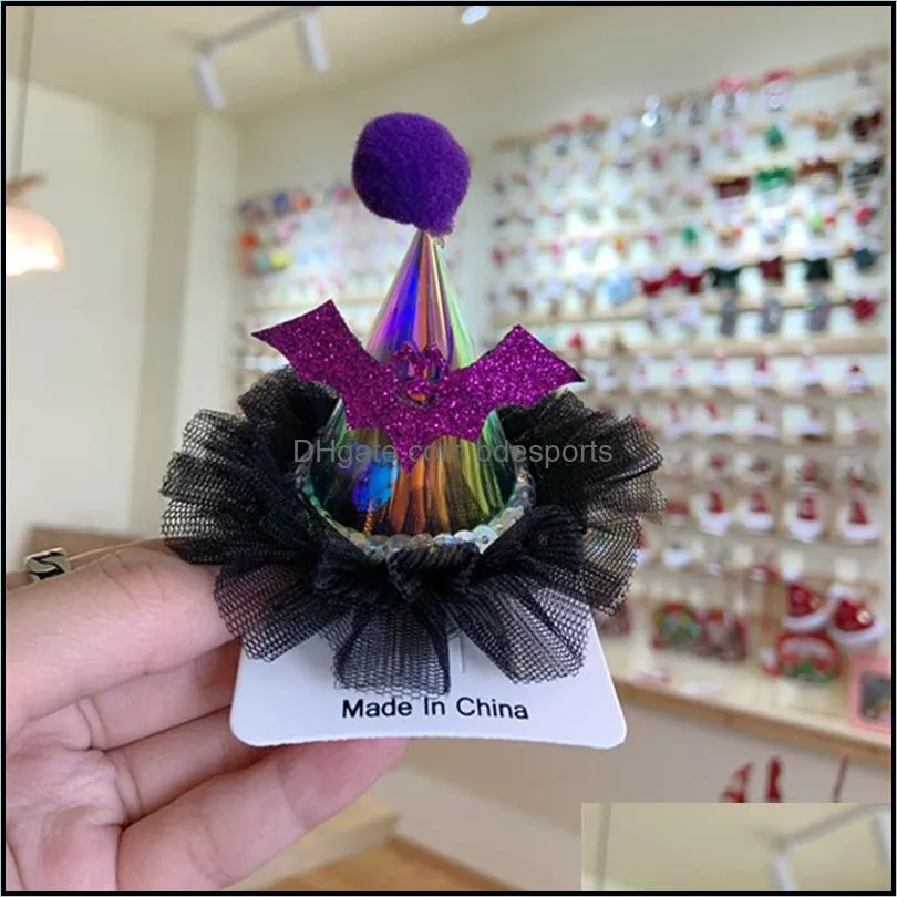 New Halloween hairpin flash with lamp cap funny dress up headwear spot wholesale