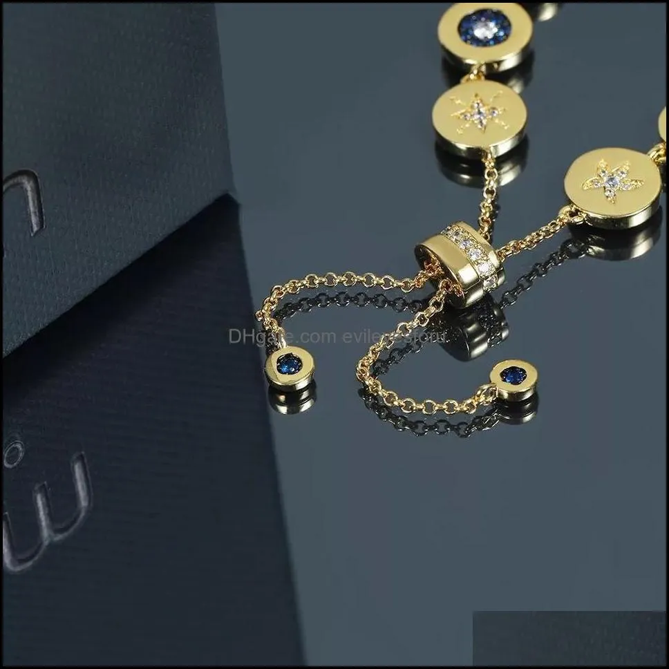 2019 french evil eyes bracelets gold high quality luxury chain bracelets for women lady gift cx2007242364