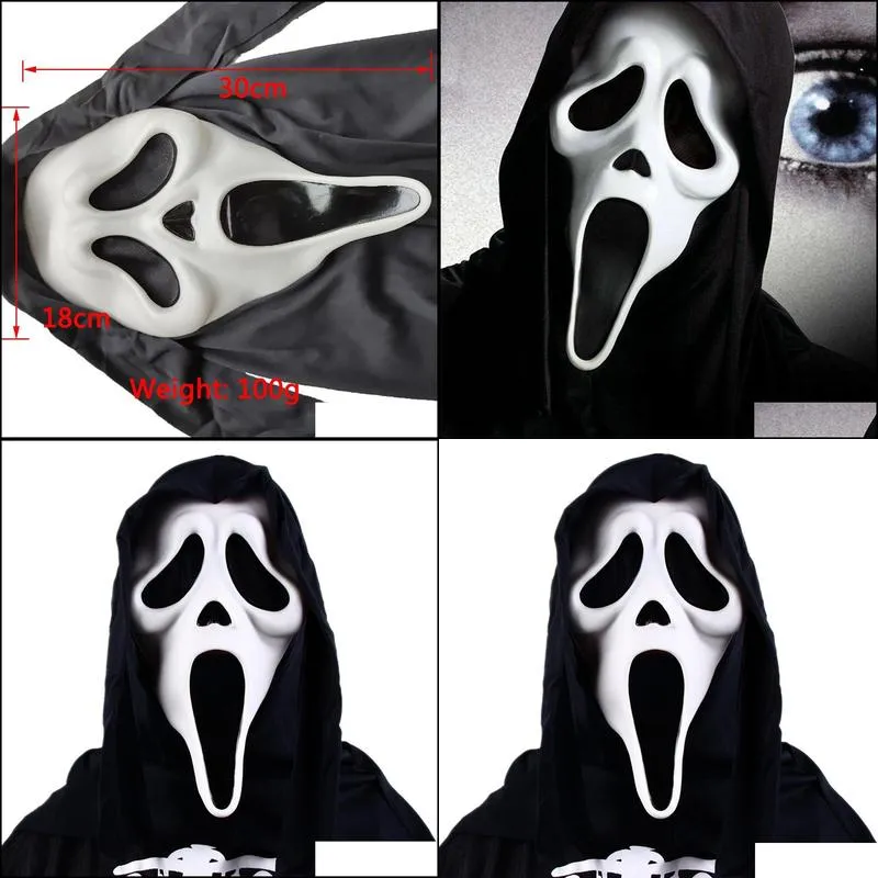 Halloween Skeleton Mask Horror Carnival Mask Masquerade Cosplay Adult Full Face Helmet Halloween Party Scary Masks RRA4556