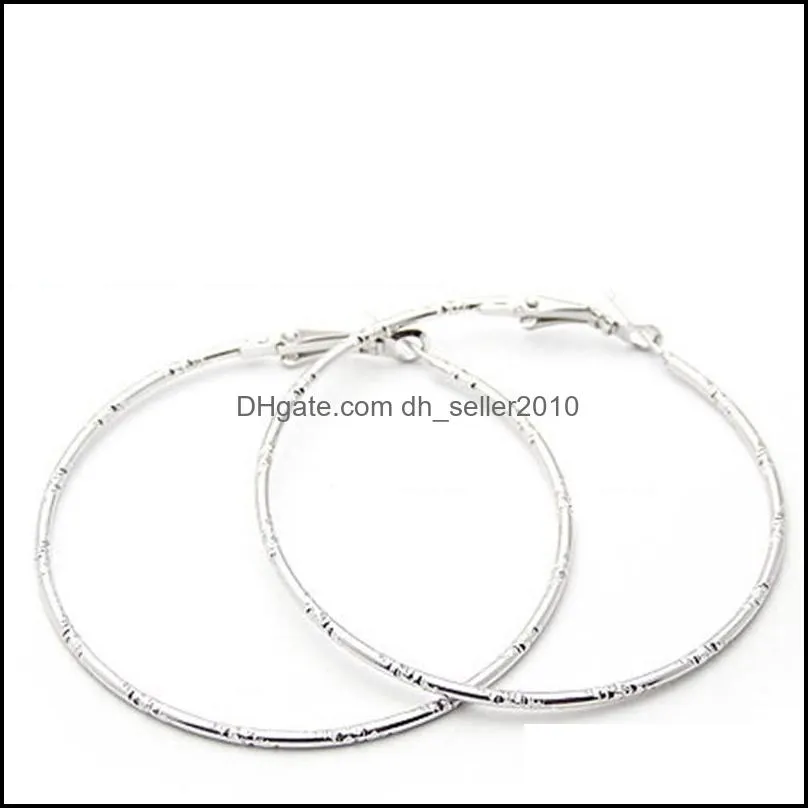 hoop earrings silver plated stainless steel basketball wives jewelry christmas big gold earrings 7 n2