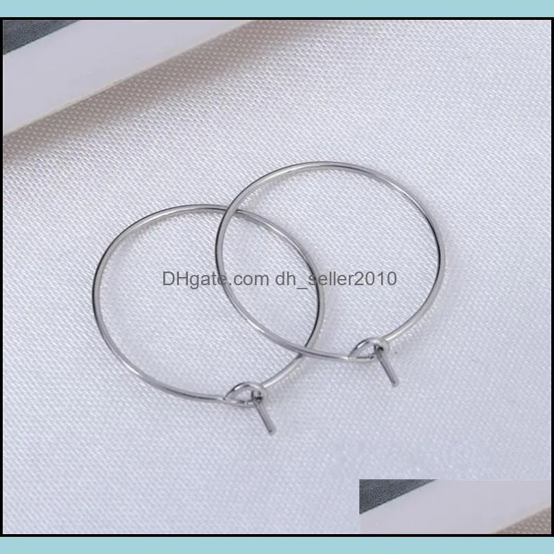 stud 600pcs silver plated wine glass charm rings /earring hoops 25x21mm findings wholesale jewelry making finding 13 j2