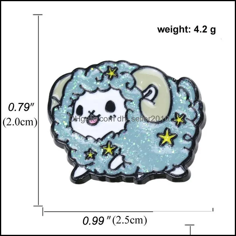 metal enamel lapel brooches pin cartoon alpaca  turtle animal badge luxury brooch jewelry children`s bag accessories wholesale 1 38dr1