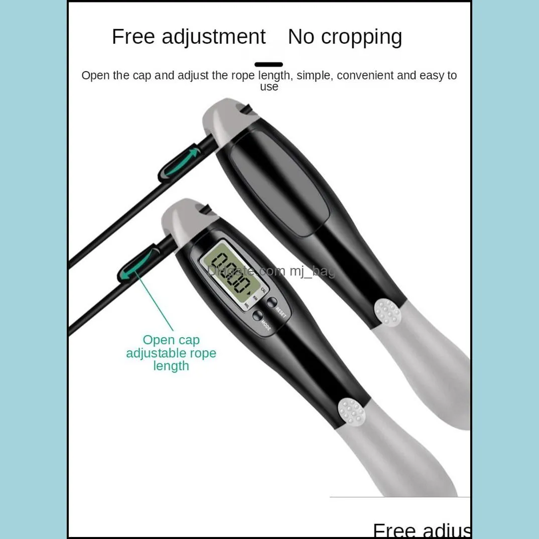 Cordless Electronic Skipping Rope Gym Fitness Crossfit Skipping Smart Jump with LCD Screen Counting Speed Skipping