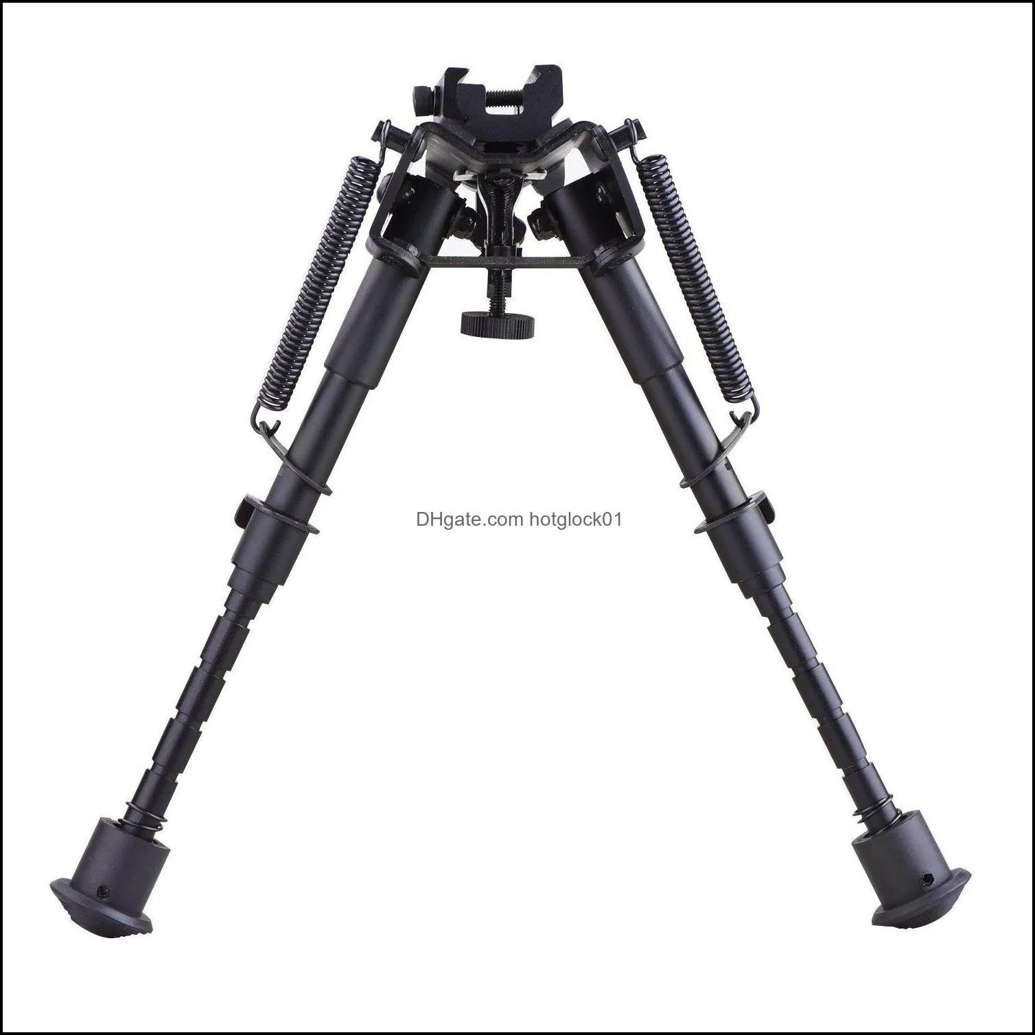 Hot Sell Adjustable 6-Inch To 9-Inch Handy Spring Return Sniper Hunting Tactical Rifle Bipod w/ Weaver Rail