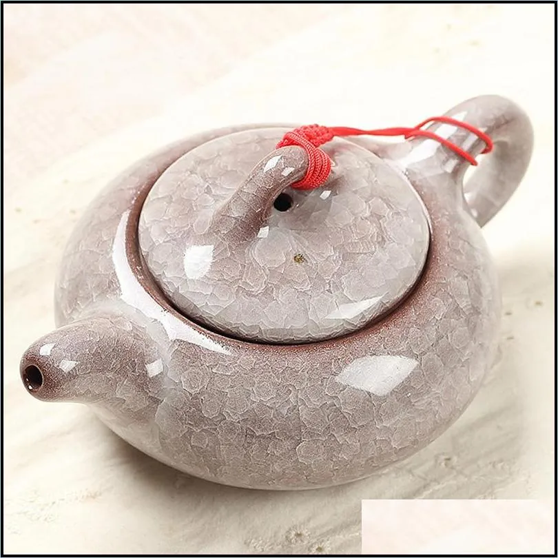 chinese traditional ice crack glaze tea pot elegant design tea sets service china red teapot creative gifts 2021257b