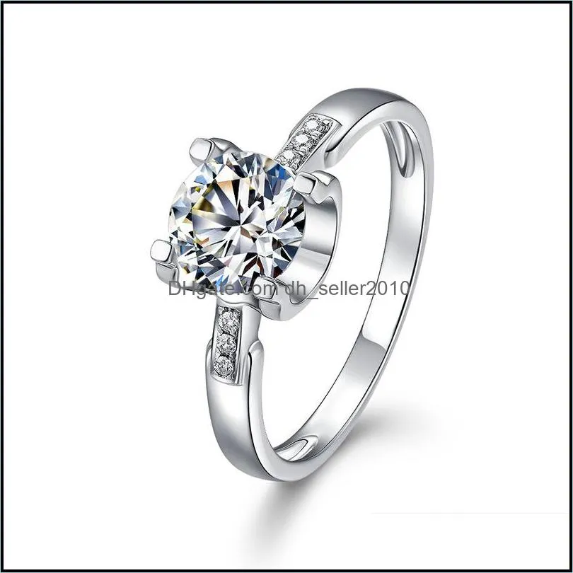 luxury original 925 sterling silver jewelry wedding sets top sona cz zirconia jewelry ring collar accesorios sets