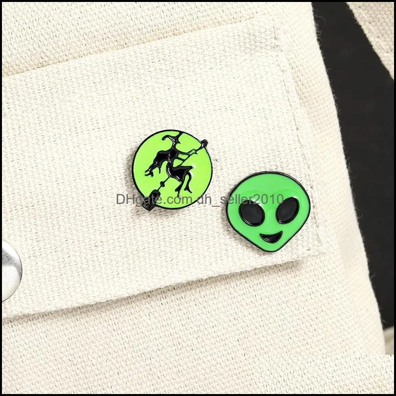 cartoon enamel brooch pin halloween jewelry pumpkin shaped alloy oil dripping brooches creative personality badge 1 6qs1 e3