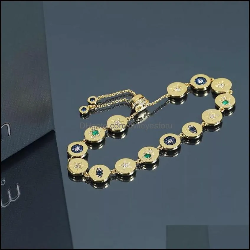 2019 french evil eyes bracelets gold high quality luxury chain bracelets for women lady gift cx2007242364