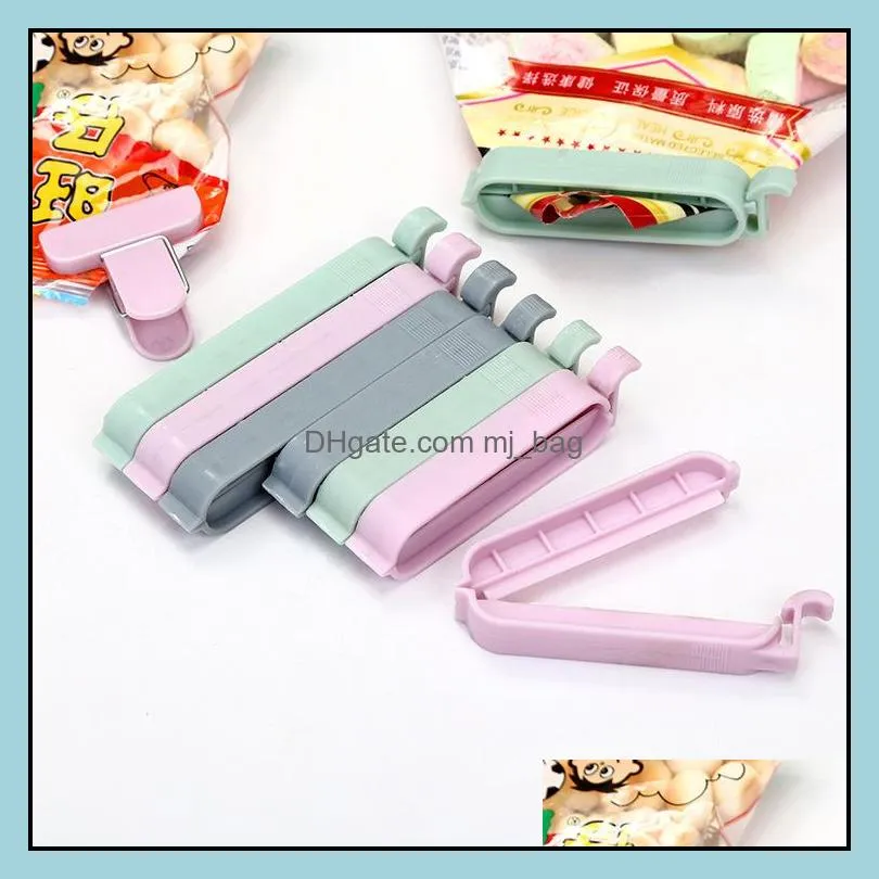 12Pcs/set Plastic Bag Sealer Snack  Food Storage Bag Clips Tool accessories Mini Vacuum Sealing Clamp