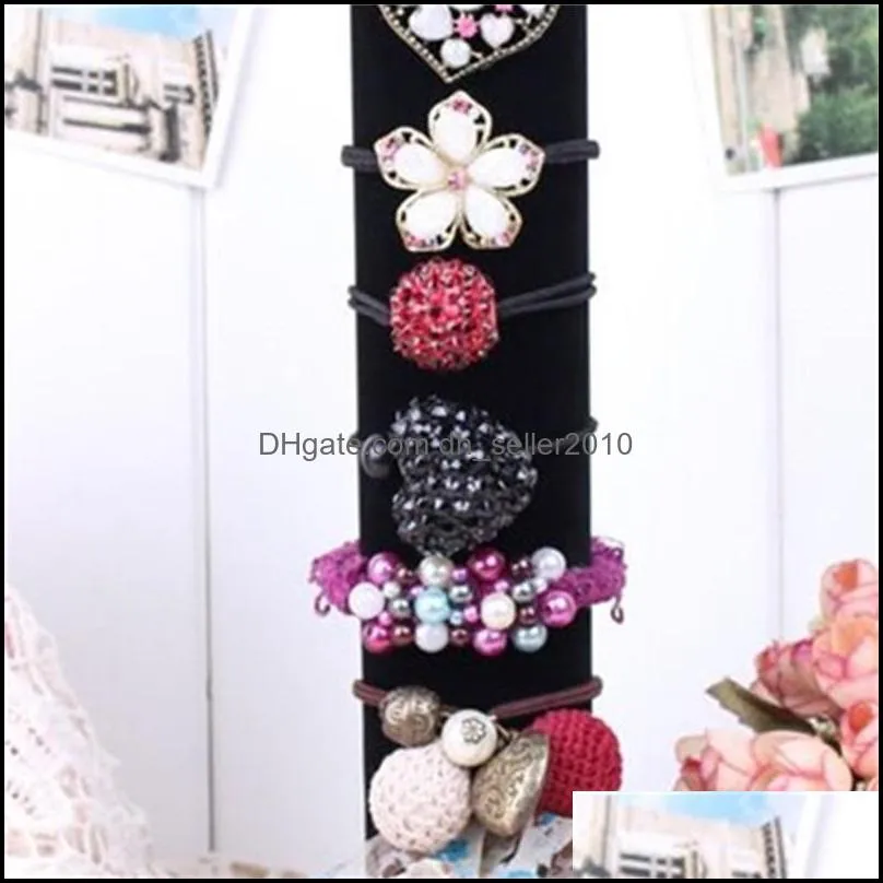black hairband stand headband holder jewelry accessories display hairclip shelf hairpin rack jewelry showcase