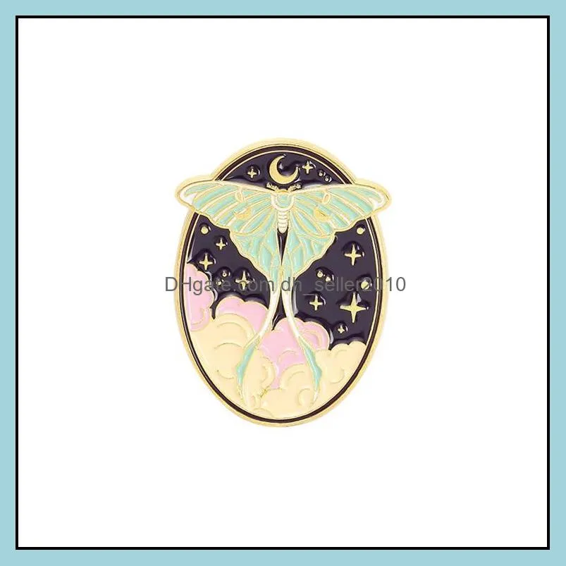 customized butterfly dinosaur sun cartoon brooch sweater cute jewelry accessories luxury women funny badge bulk hard enamel pin 6090