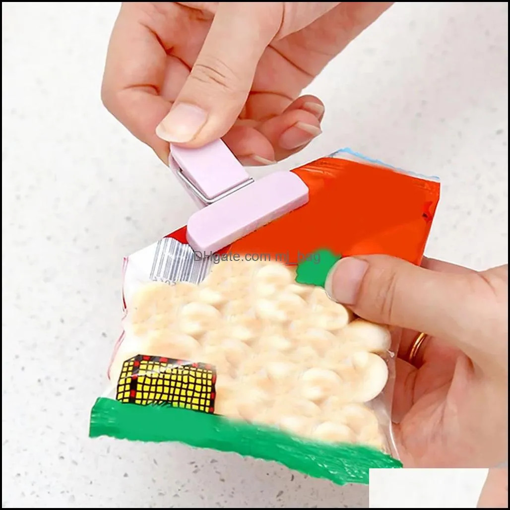 12Pcs/set Plastic Bag Sealer Snack  Food Storage Bag Clips Tool accessories Mini Vacuum Sealing Clamp