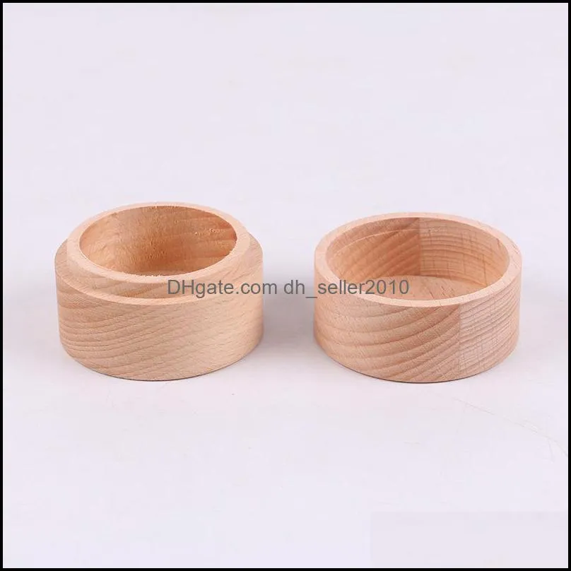 small round wooden storage boxes ring box vintage decorative natural craft jewelry box case wedding accessories61 q2