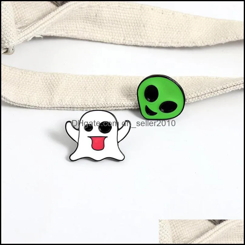 cartoon enamel brooch pin halloween jewelry pumpkin shaped alloy oil dripping brooches creative personality badge 1 6qs1 e3