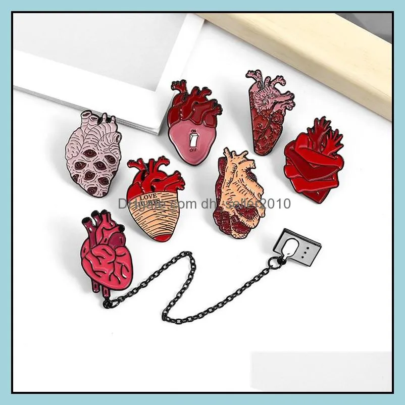 customized brooch cartoon heart hard enamel pin popular alloy custom bulk jewelry for men women enamel charms brooches 1177 d3