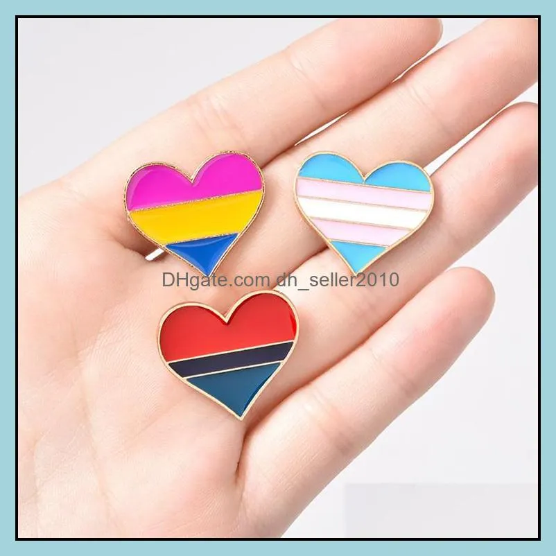 customized rainbow love flag sunglasses enamel armed lapel pins jewelry gift friends funny cartoon cute polo collar hard metal brooch 6039