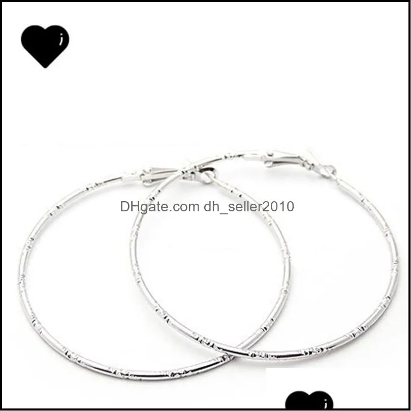 hoop earrings silver plated stainless steel basketball wives jewelry christmas big gold earrings 7 n2