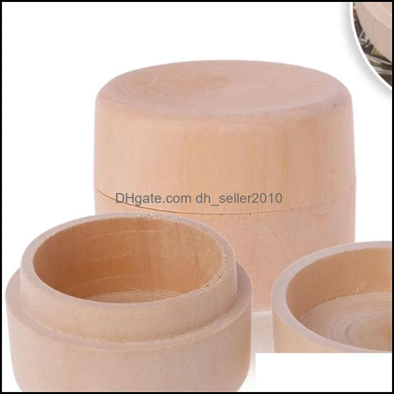small round wooden storage boxes ring box vintage decorative natural craft jewelry box case wedding accessories61 q2