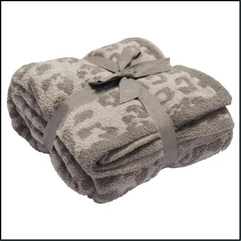 Blankets Leopard Print Sofa Blanket Cheetah Velvet Air-conditioning Suitable For Air Conditioning250H